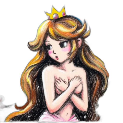 crown, dress, watercolor, concept art transparent PNG cut-out