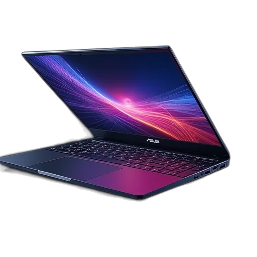 3d render, vaporwave, asus, fx157l transparent PNG cut-out