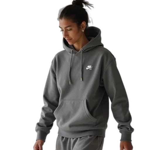 jacket, nike, essential, flee transparent PNG cut-out