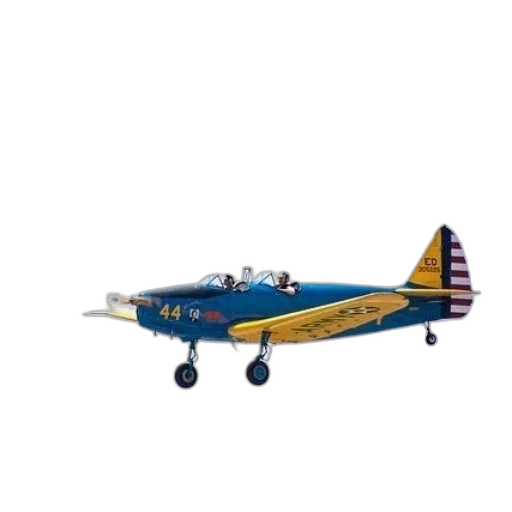 3d render, vintage, airplane, number transparent PNG cut-out