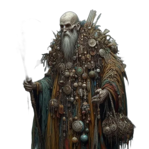 staff, creature, fantasy art, concept art transparent PNG cut-out