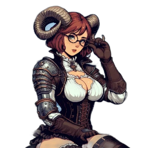 staff, dress, robot, fantasy art transparent PNG cut-out