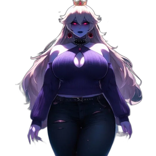 creature, dress, staff, robot transparent PNG cut-out