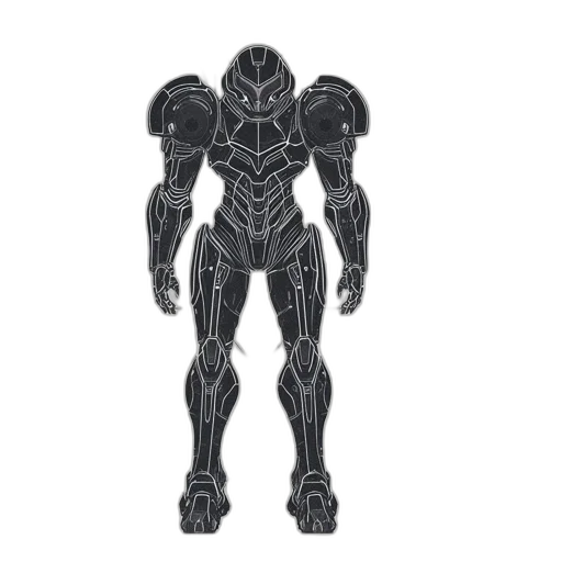 robot, creature, concept art, 3d render transparent PNG cut-out