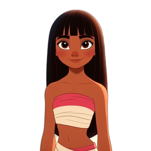 dress, hair, cartoon, concept art transparent PNG cut-out