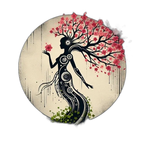 tree, jewelry, dress, flower transparent PNG cut-out