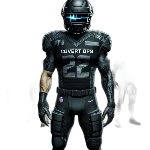 concept art, cyberpunk, 3d render, football transparent PNG cut-out