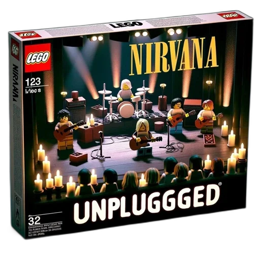 lego, creation, portrays, nirvana transparent PNG cut-out