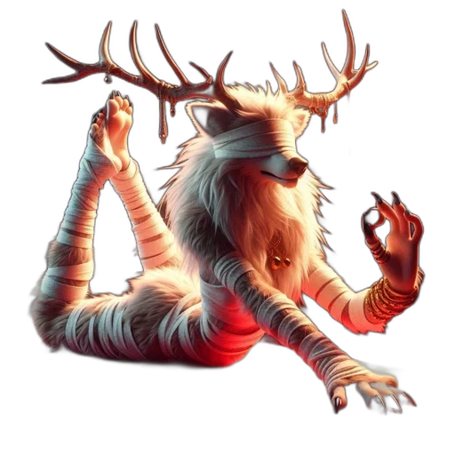 creature, animal, staff, concept art transparent PNG cut-out