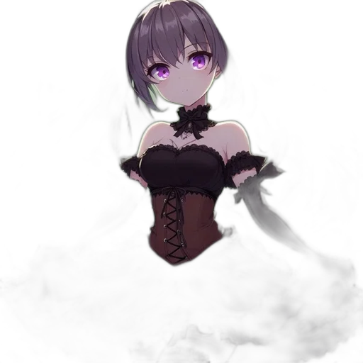 dress, staff, weapon, mask transparent PNG cut-out