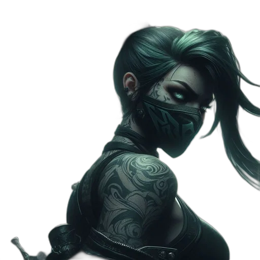 mask, face, weapon, cyberpunk transparent PNG cut-out