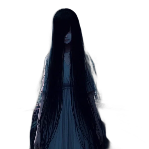 dress, hair, creature, mask transparent PNG cut-out