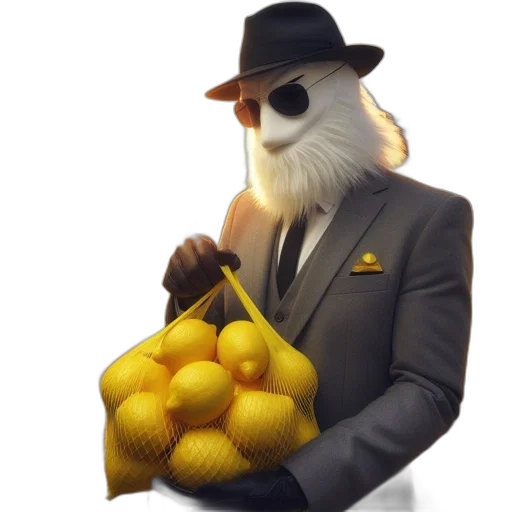 hat, jacket, food, staff transparent PNG cut-out