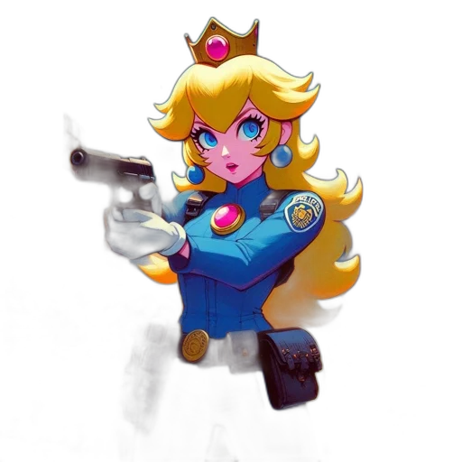 crown, staff, weapon, robot transparent PNG cut-out