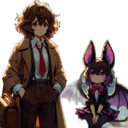 staff, animal, creature, jacket transparent PNG cut-out
