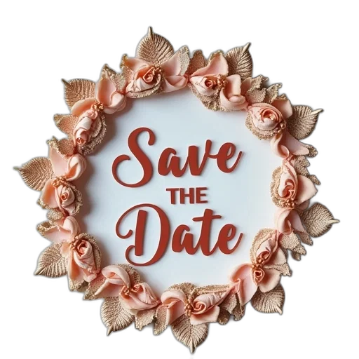 save, date, wedding, magnet transparent PNG cut-out