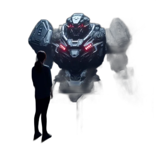 robot, weapon, creature, mask transparent PNG cut-out