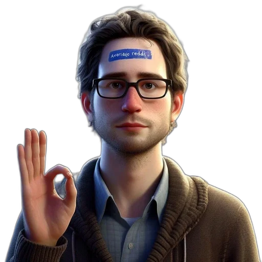 staff, face, crown, jacket transparent PNG cut-out