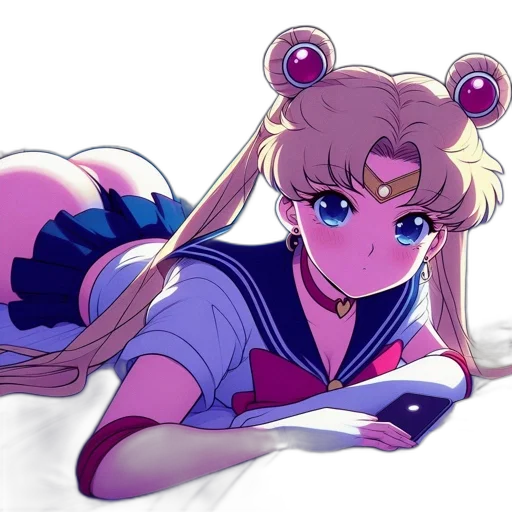 staff, anime, vaporwave, cartoon transparent PNG cut-out
