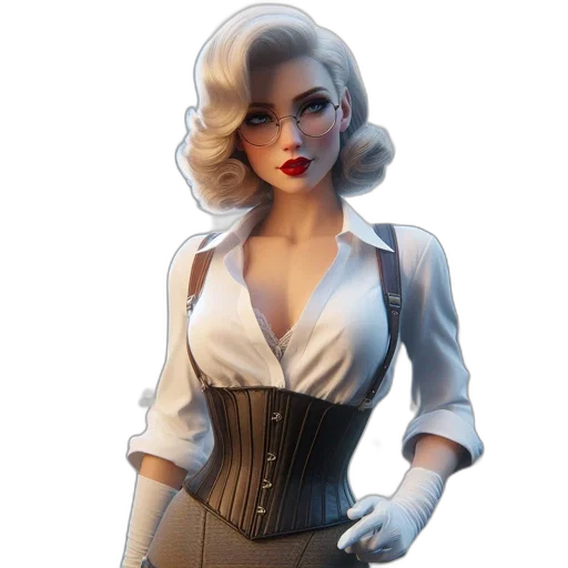 dress, staff, jacket, concept art transparent PNG cut-out