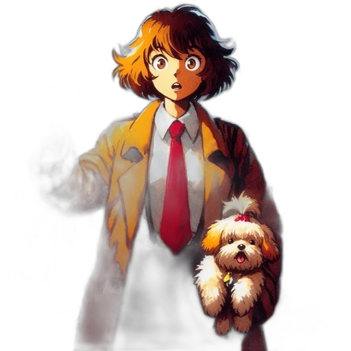 jacket, animal, staff, creature transparent PNG cut-out