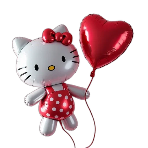 3d render, photorealistic, hello, kitty transparent PNG cut-out