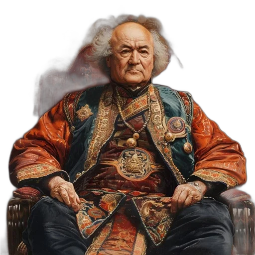 face, staff, crown, jacket transparent PNG cut-out