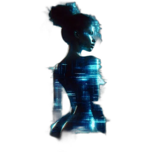 robot, dress, hair, jacket transparent PNG cut-out