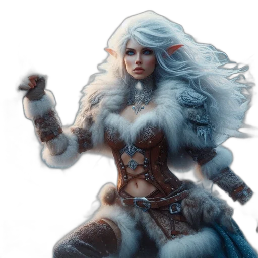 fantasy art, concept art, comic book art, photorealistic transparent PNG cut-out