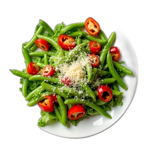 food, photorealistic, 3d render, green transparent PNG cut-out