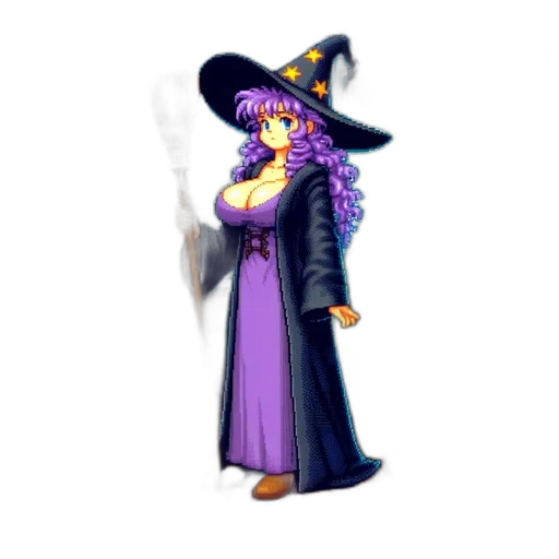staff, hat, dress, concept art transparent PNG cut-out