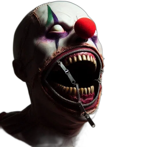mask, face, creature, 3d render transparent PNG cut-out