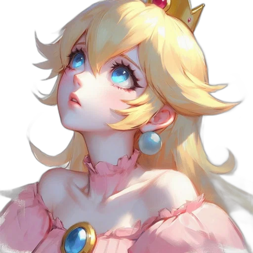 crown, dress, face, staff transparent PNG cut-out