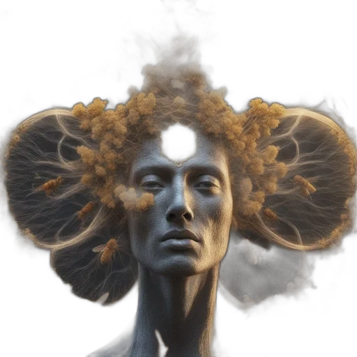 hair, crown, mask, face transparent PNG cut-out