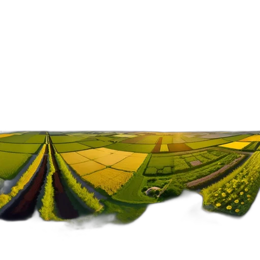 photorealistic, 3d render, green, panoramic transparent PNG cut-out
