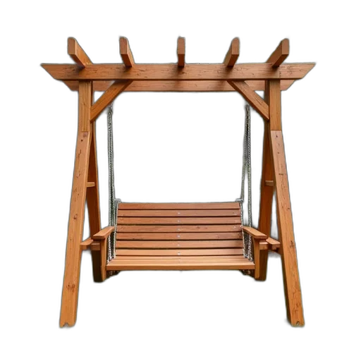 furniture, staff, wooden, swing transparent PNG cut-out