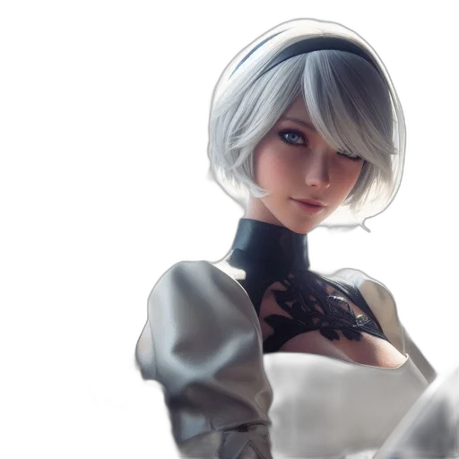 robot, face, crown, staff transparent PNG cut-out