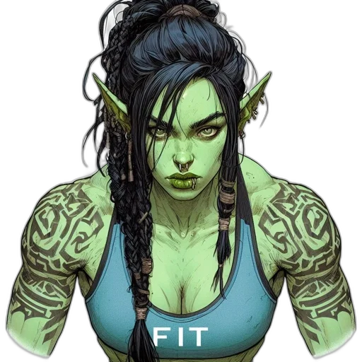 fantasy art, concept art, comic book art, pixel art transparent PNG cut-out