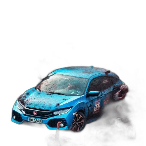 car, dragon, 3d render, concept art transparent PNG cut-out