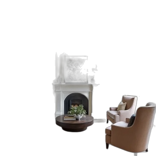 furniture, 3d render, photorealistic, fire transparent PNG cut-out