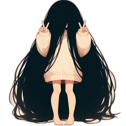 hair, dress, face, mask transparent PNG cut-out