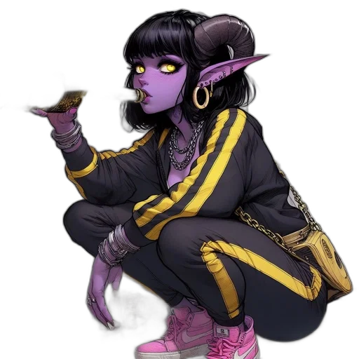 staff, concept art, fantasy art, cyberpunk transparent PNG cut-out