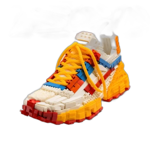 shoes, 3d render, lego, shoe transparent PNG cut-out