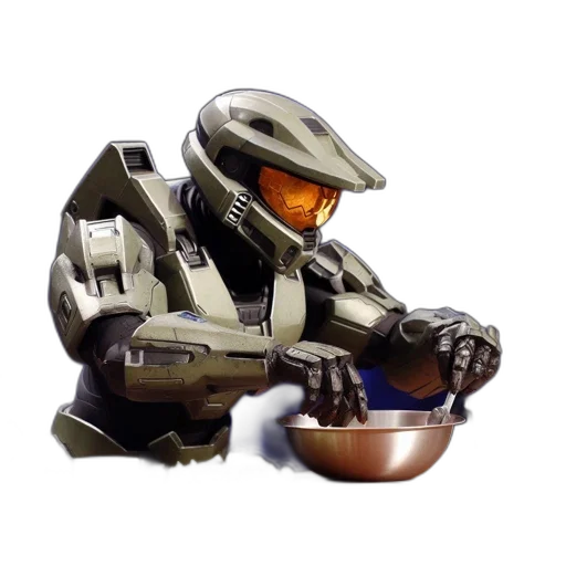 robot, food, weapon, 3d render transparent PNG cut-out