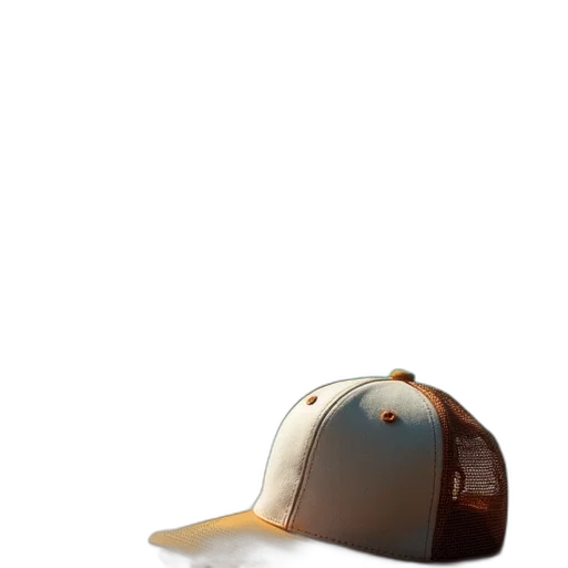 hat, crown, 3d render, earth tones transparent PNG cut-out
