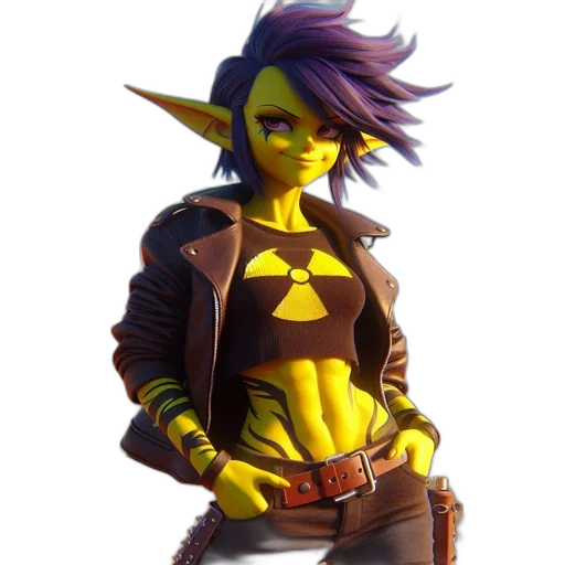 jacket, staff, concept art, 3d render transparent PNG cut-out