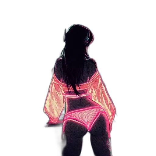 jacket, dress, creature, robot transparent PNG cut-out