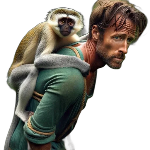 animal, concept art, photorealistic, comic book art transparent PNG cut-out