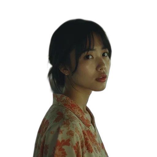 face, dress, jacket, staff transparent PNG cut-out