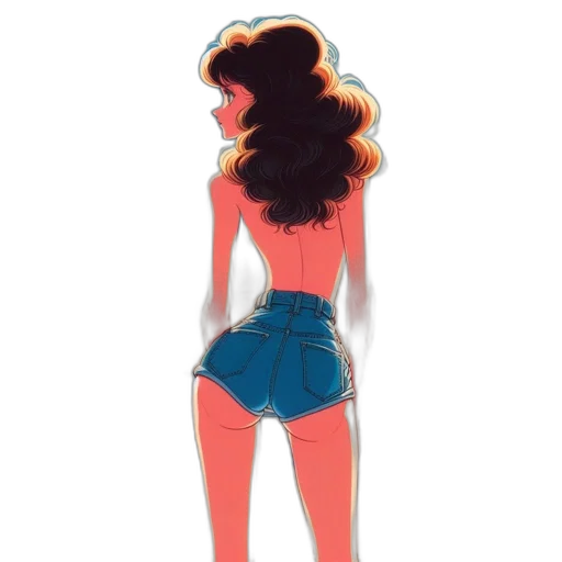 dress, jacket, hair, concept art transparent PNG cut-out